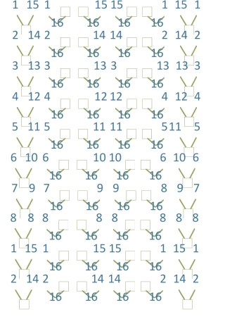 数字120规律旋转分解练习