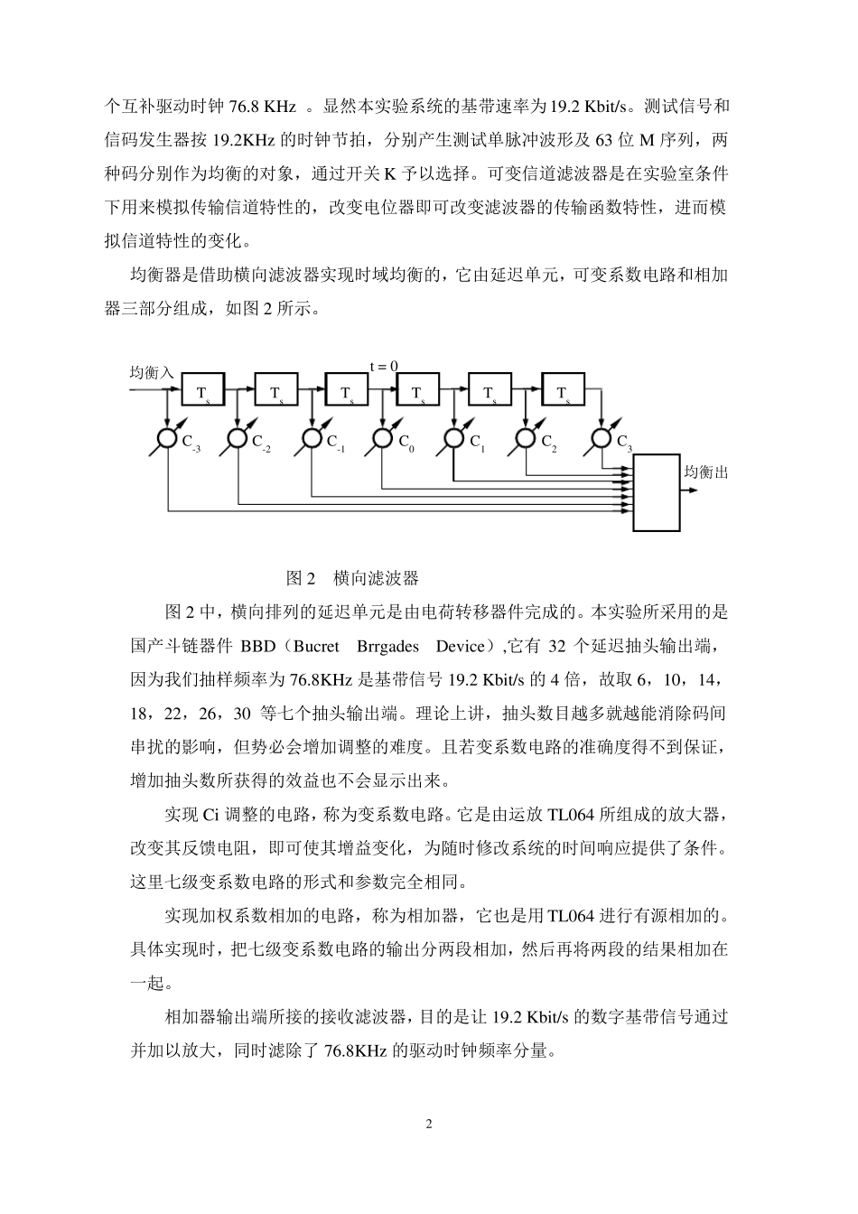 数字基带传输系统试验_第2页
