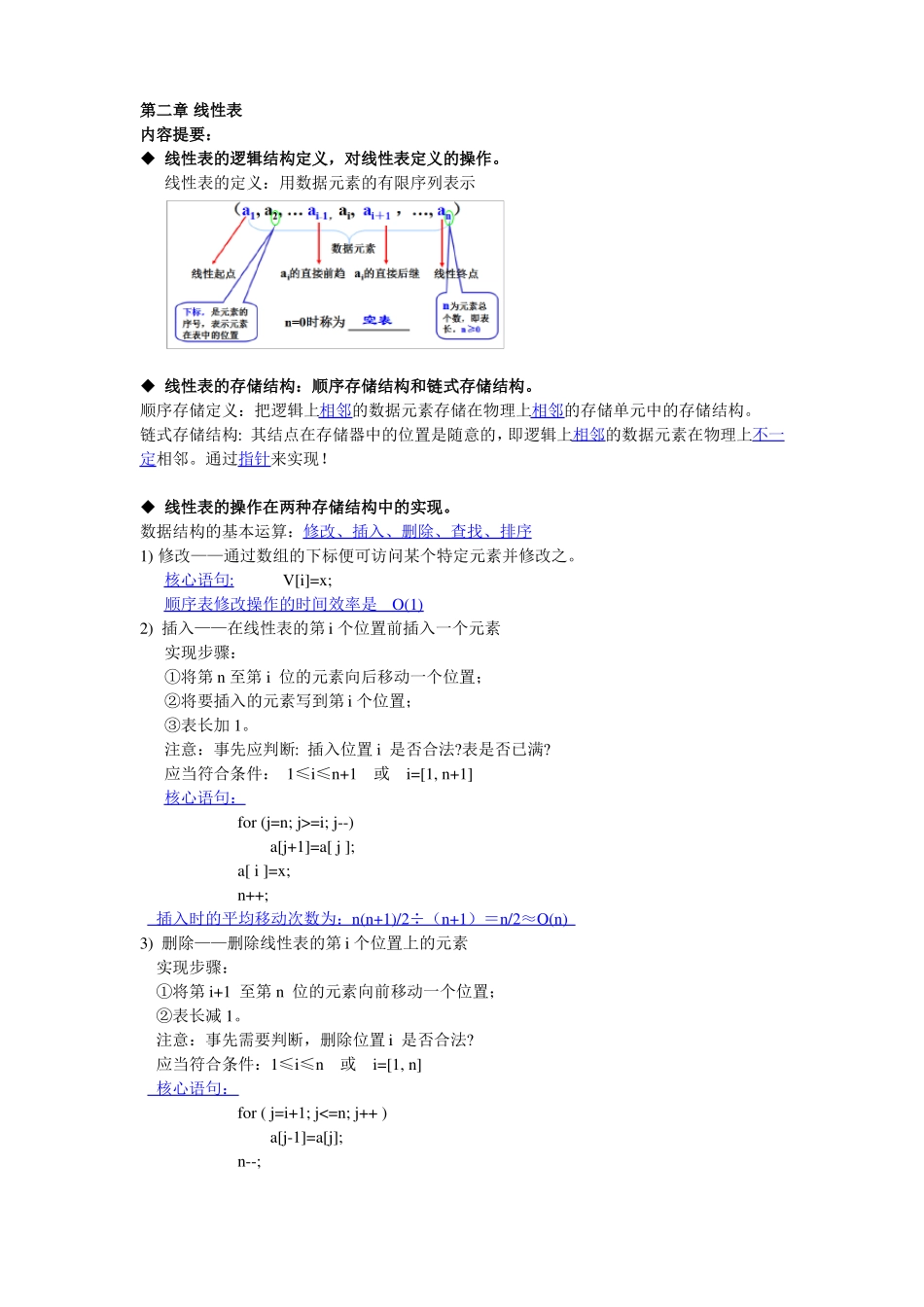 数据结构知识点全面总结—精华版_第2页