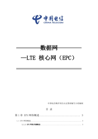 数据网-lte核心网