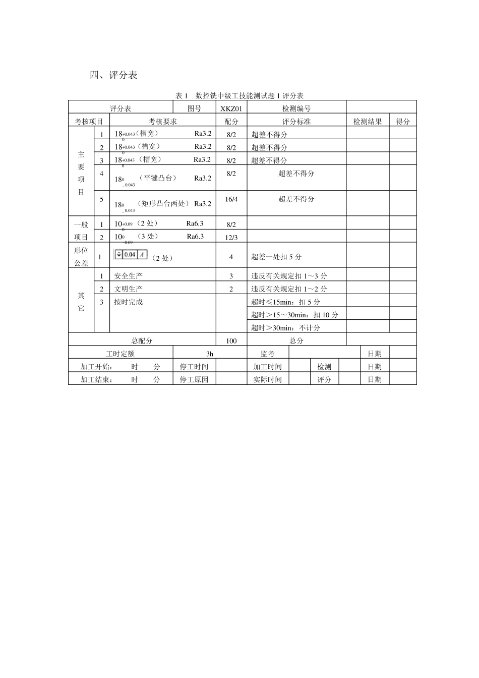 数控铣中级工技能测试题_第2页