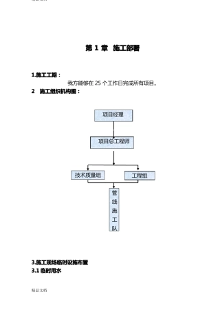 整理政管道施工方案