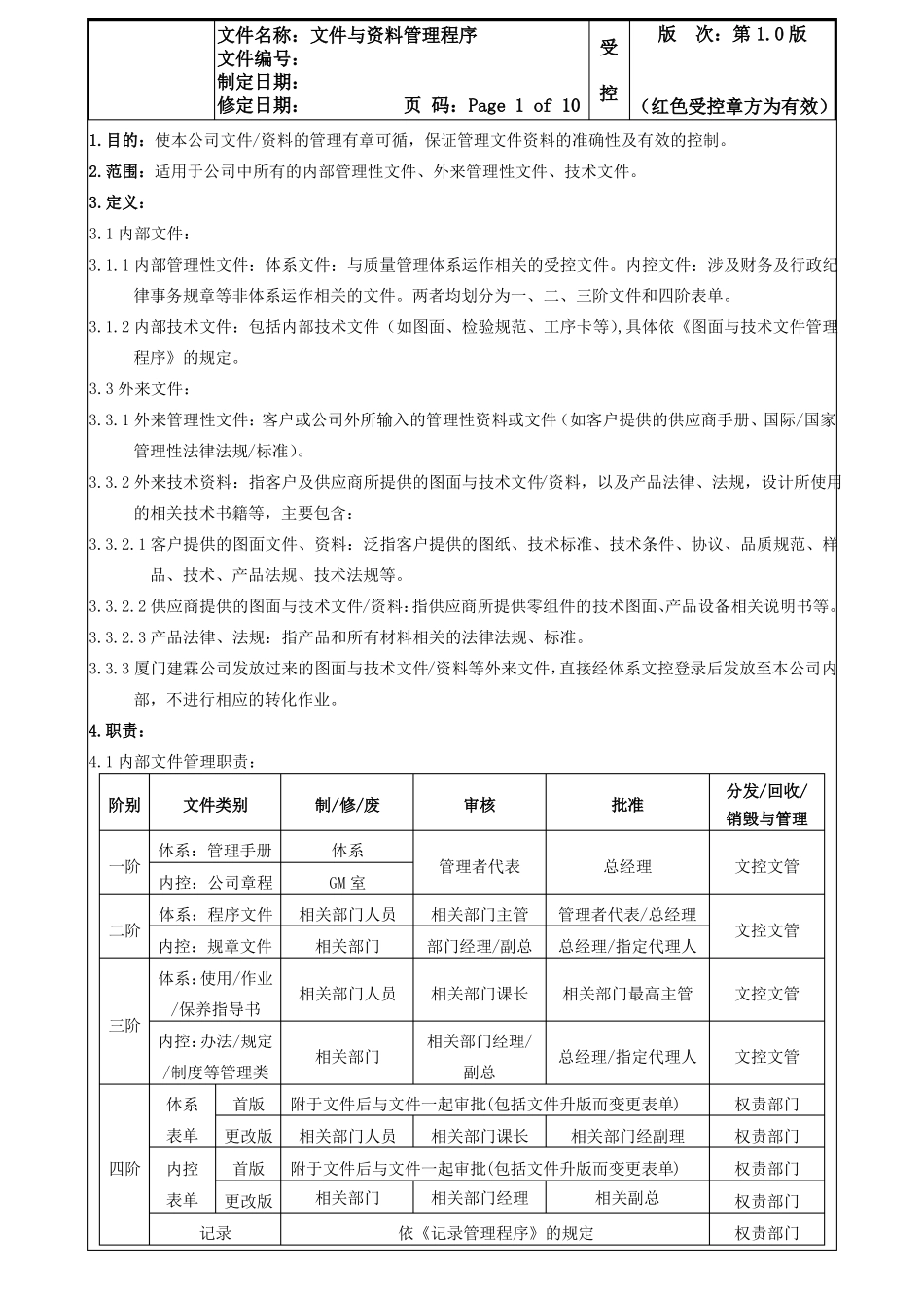 文件与资料管理程序_第1页