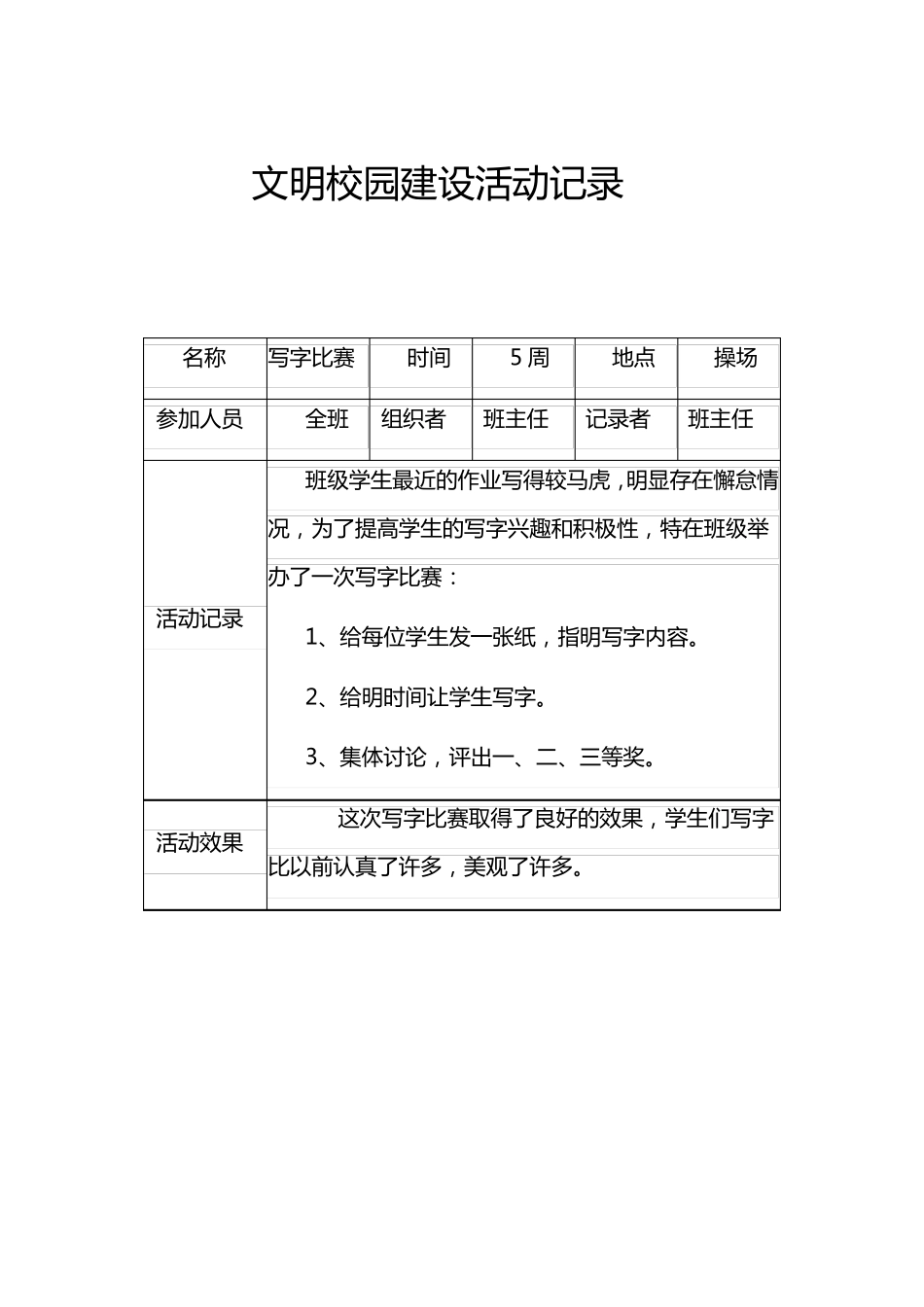 文明校园创建活动记录文稿_第2页