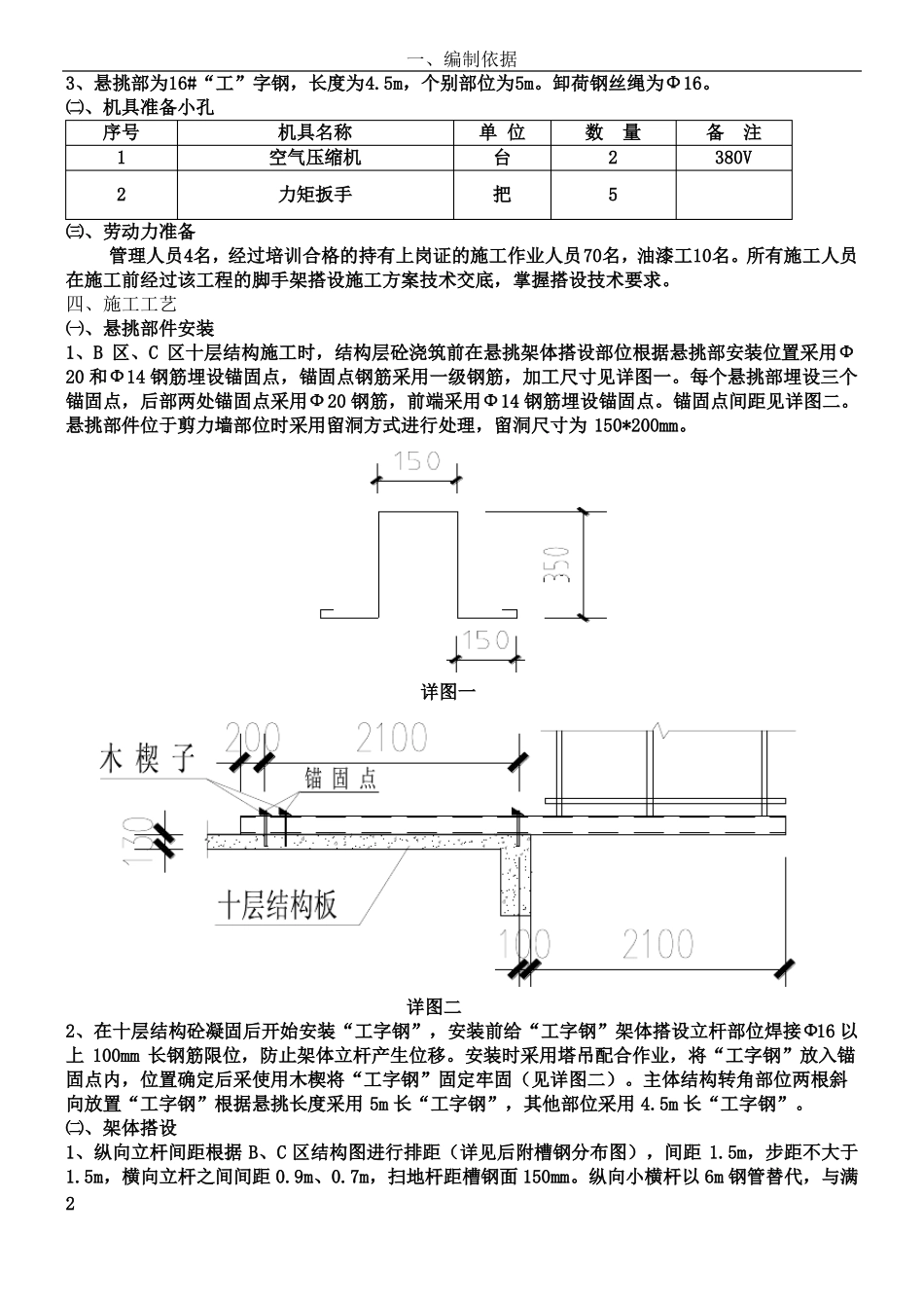 斜屋面悬挑式脚手架施工方案改_第2页