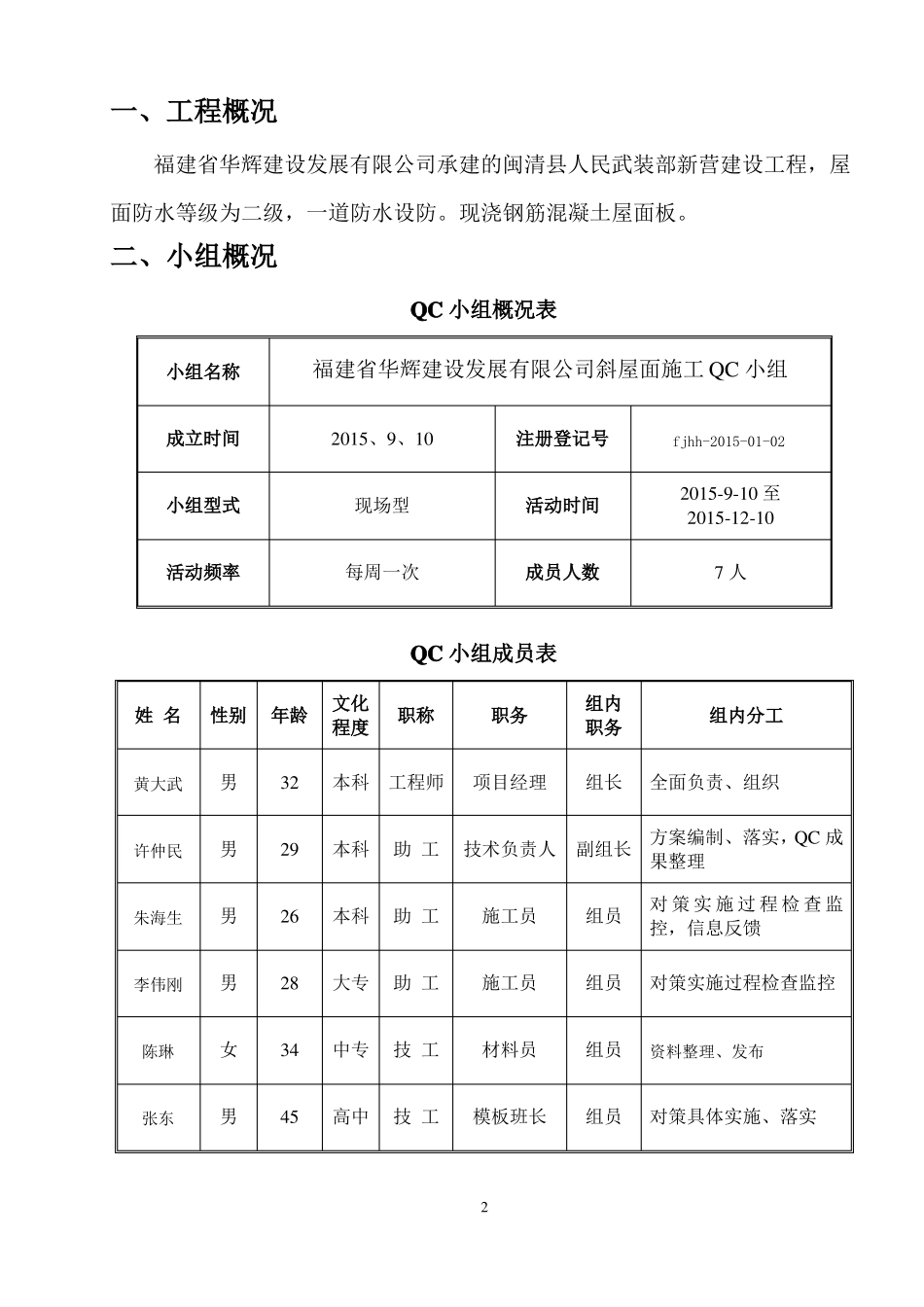 斜屋面混凝土施工质量控制QC成果_第2页