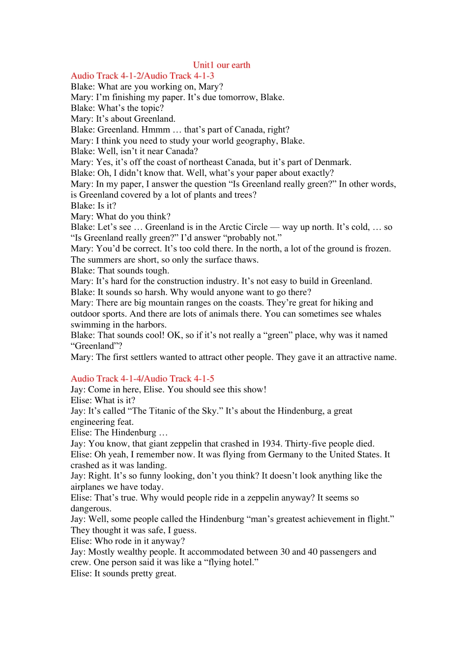 新世纪大学英语听力课本听力原文视听说4_第1页