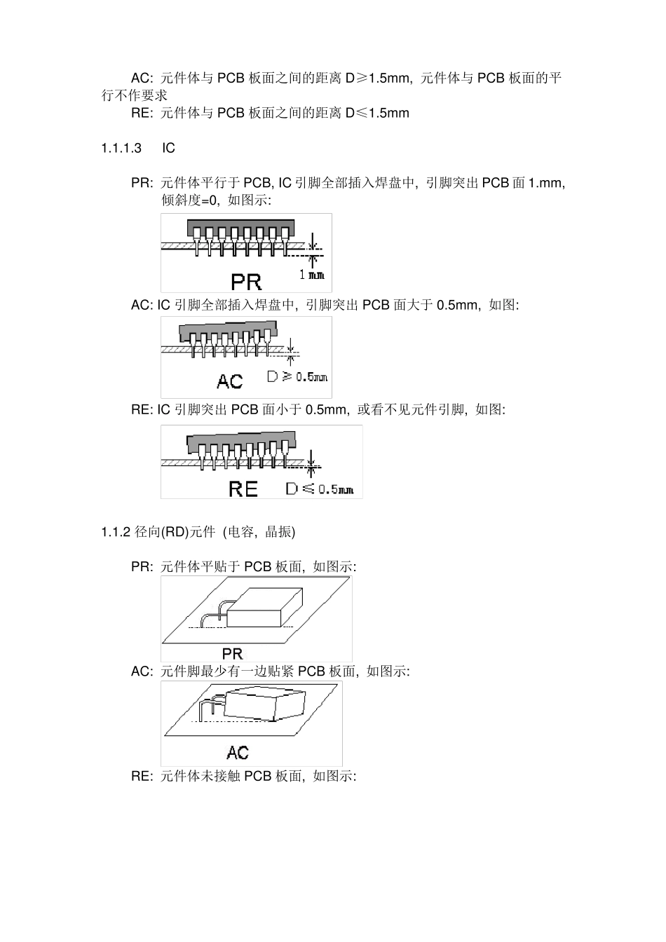 新人培训电子元器件插件工艺检验标准_第3页