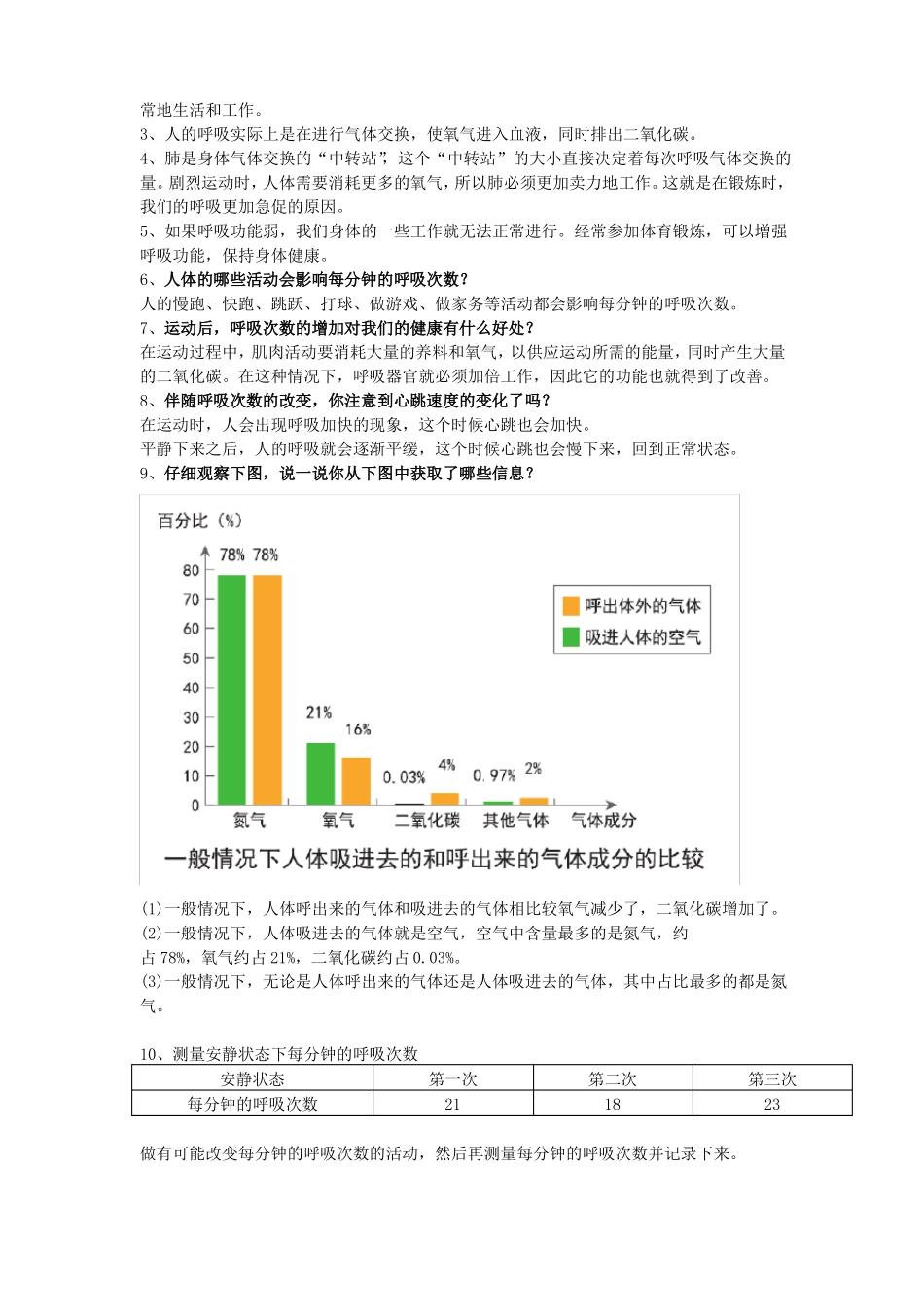 新教科版四年级上册科学呼吸与消化知识点整理_第2页