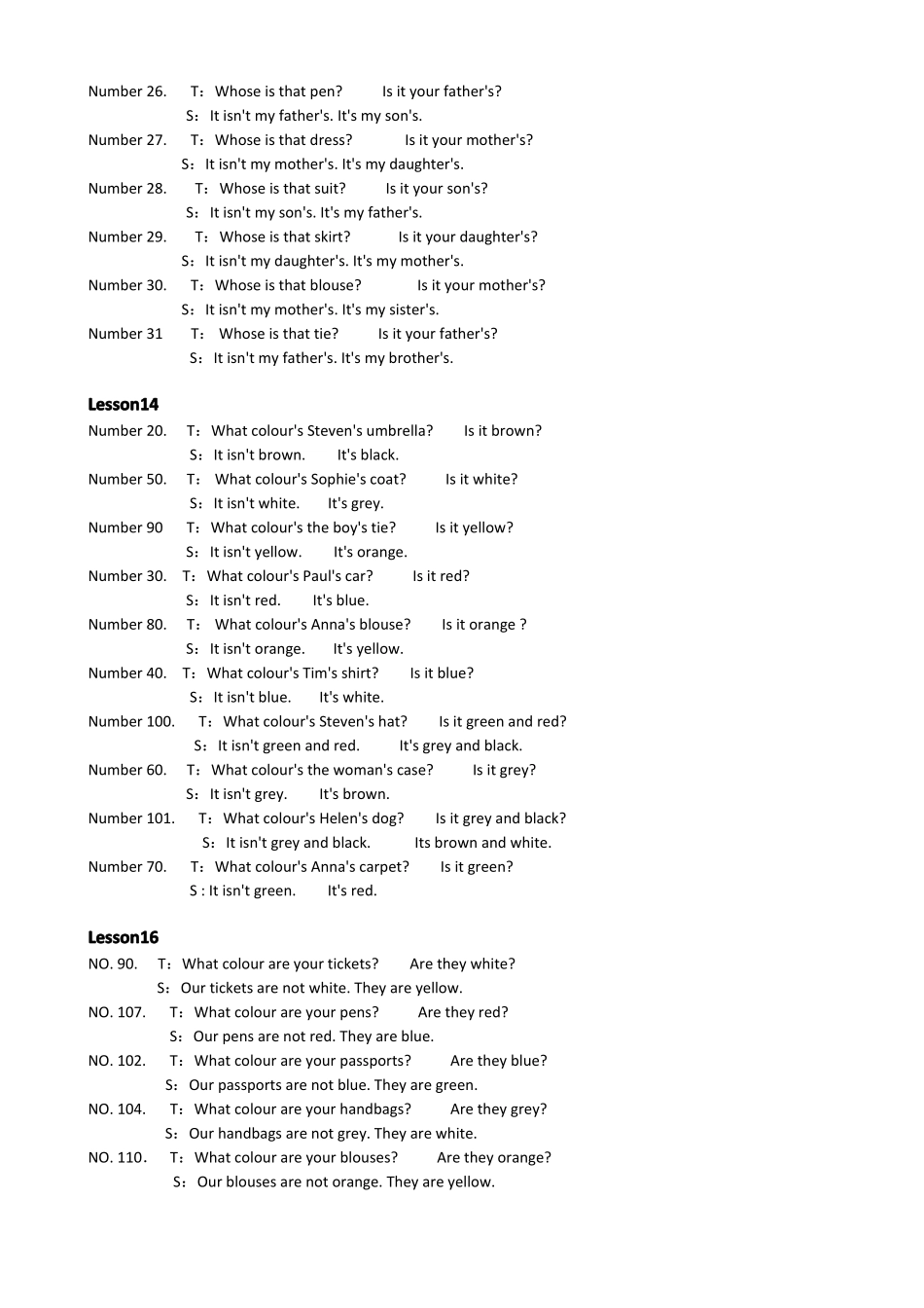 新概念第一册双课听力文本全英文_第3页