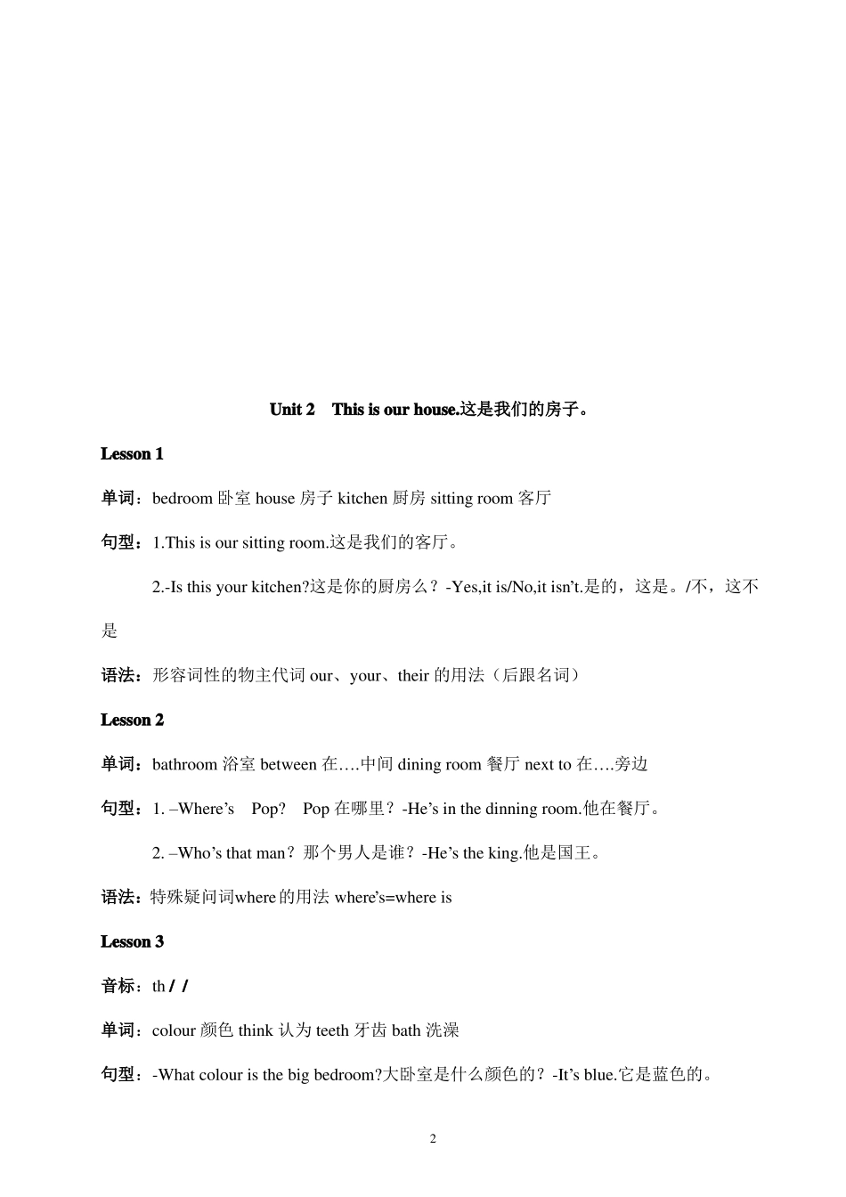 新概念英语青少版入门级B级重点_第2页