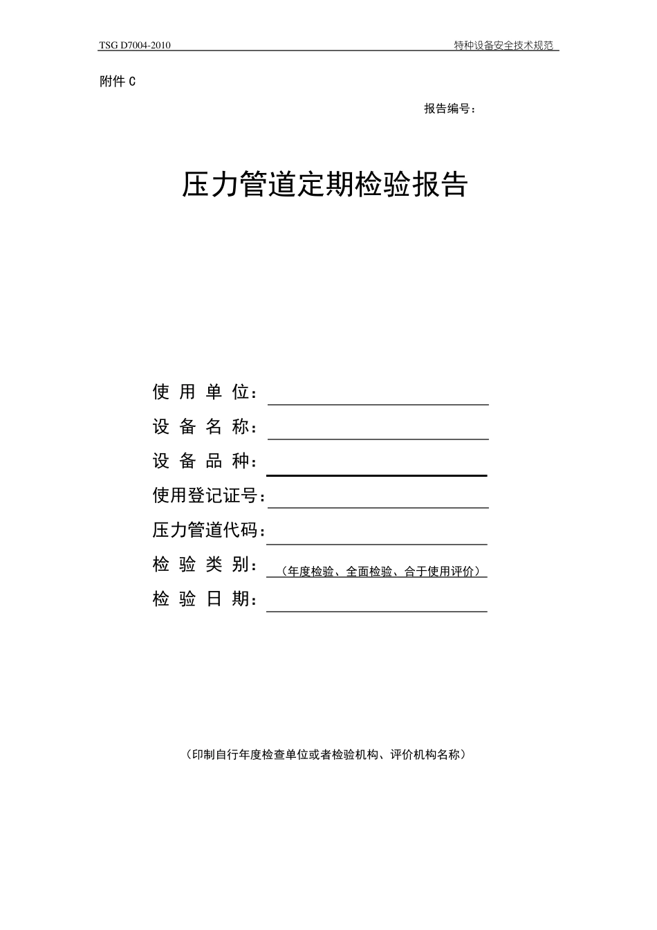 新版压力管道年检验报告_第1页