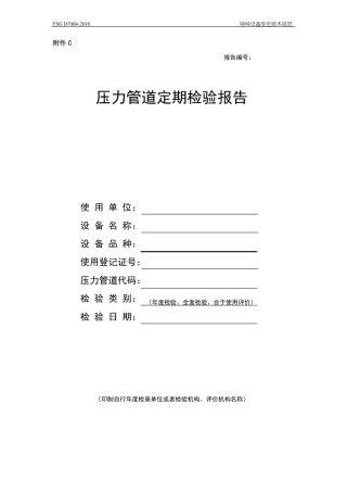 新版压力管道年检验报告
