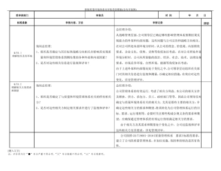 新版质量环境体系内审检查表模板含内审案例