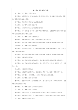 新苏教版小学数学六年级重难点整理