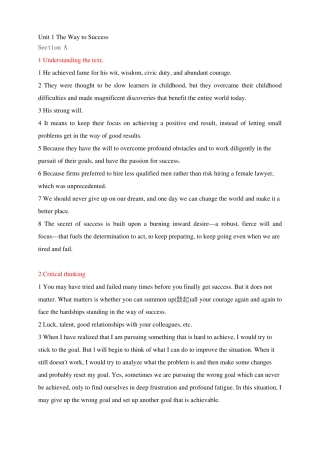 新视野大学英语第三版第三册答案