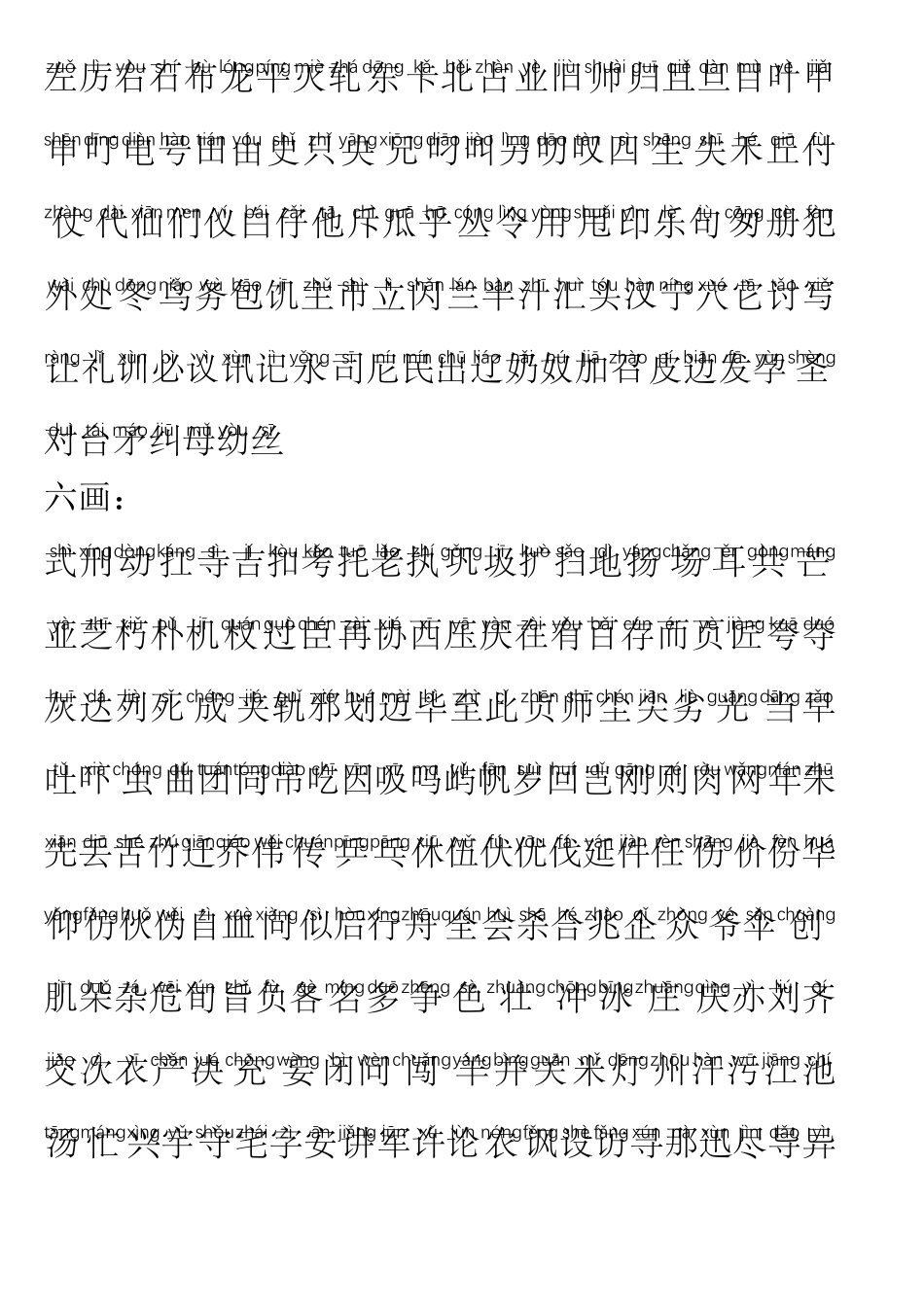 新课标3500个常用汉字表注音版_第2页