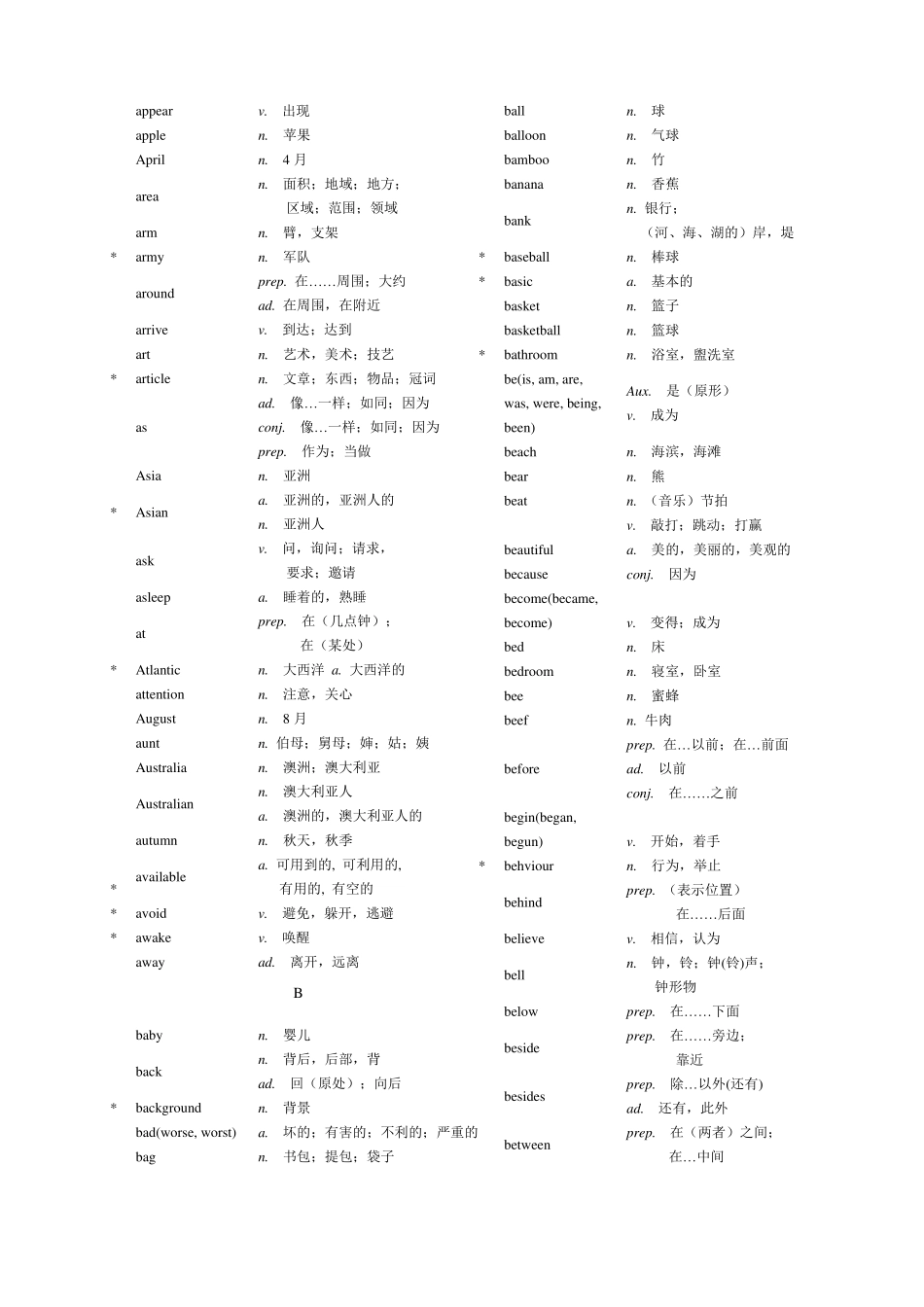 新课标初中英语词汇表_第2页