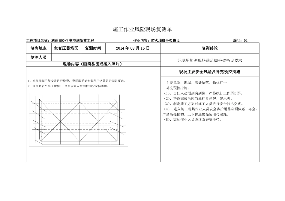 施工作业风险现场复测单要点_第2页