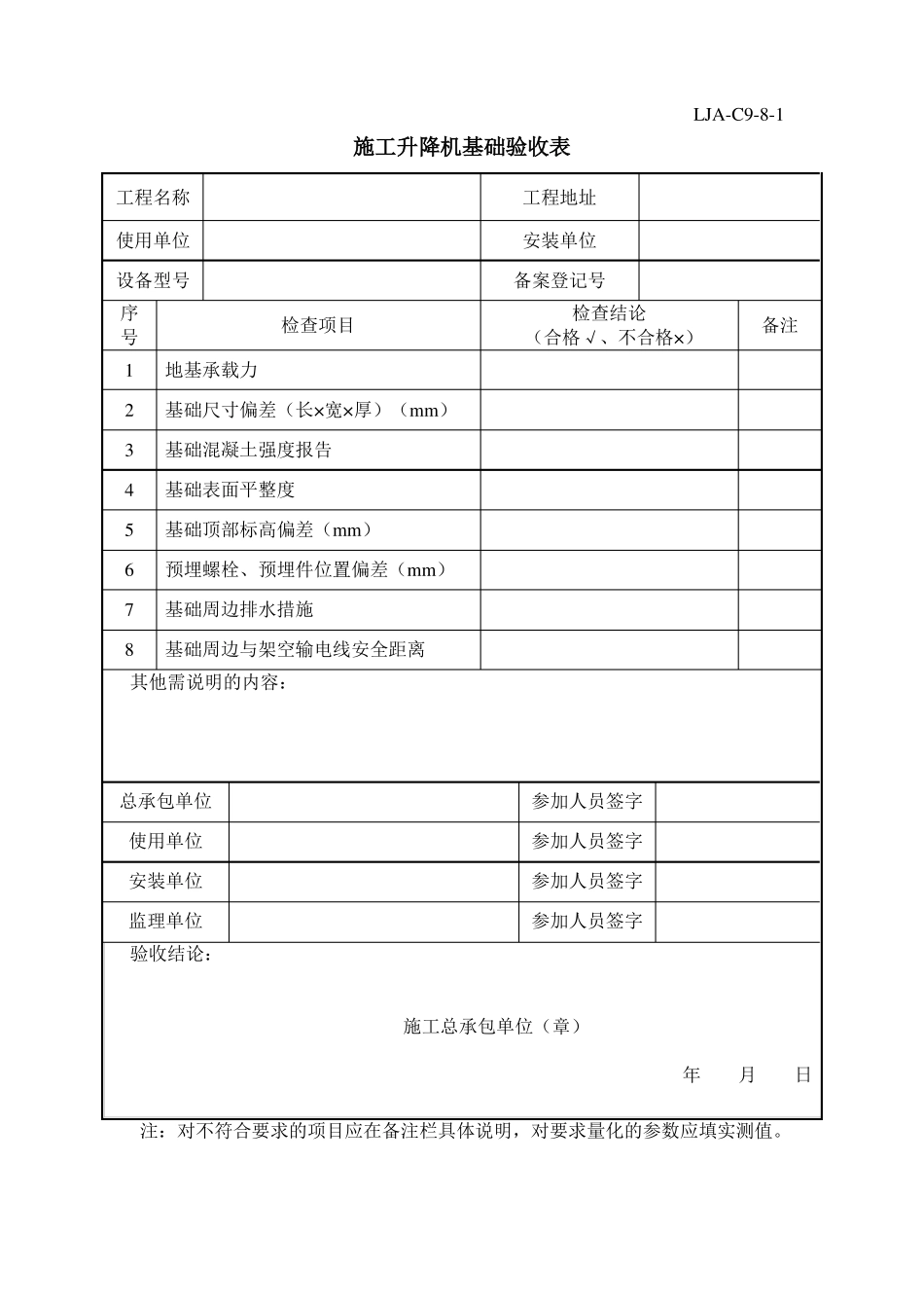 施工升降机验收记录_第2页