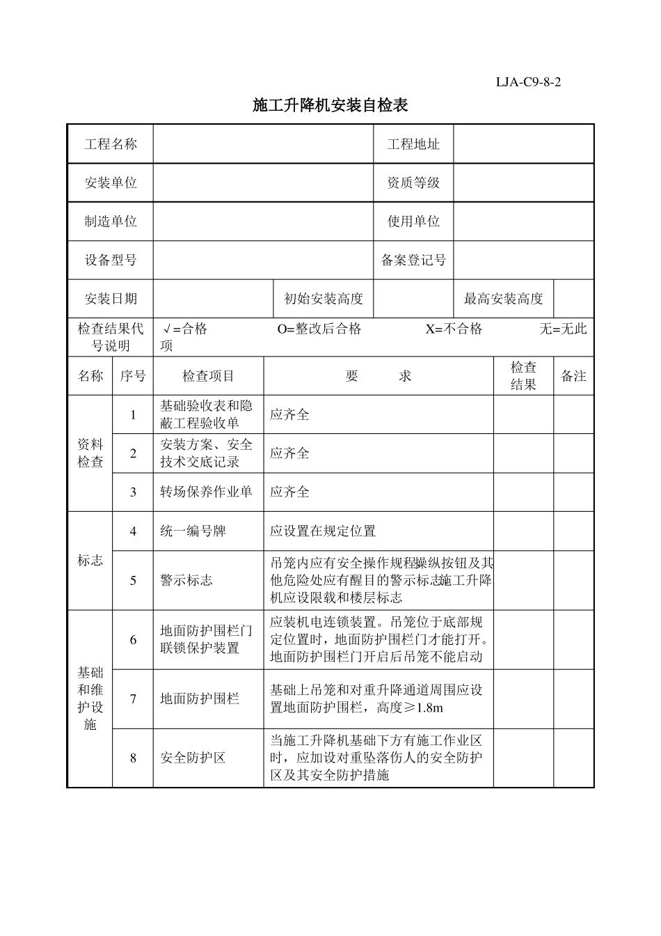 施工升降机验收记录_第3页
