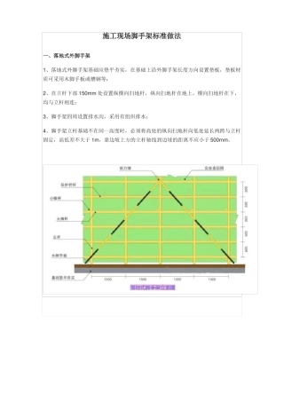 施工现场脚手架标准做法