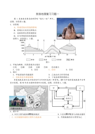 旅游地理习题精选
