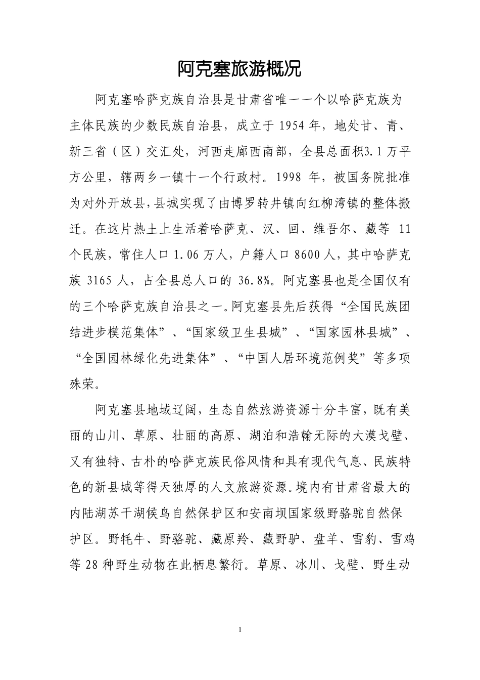 旅游资源简介_第1页