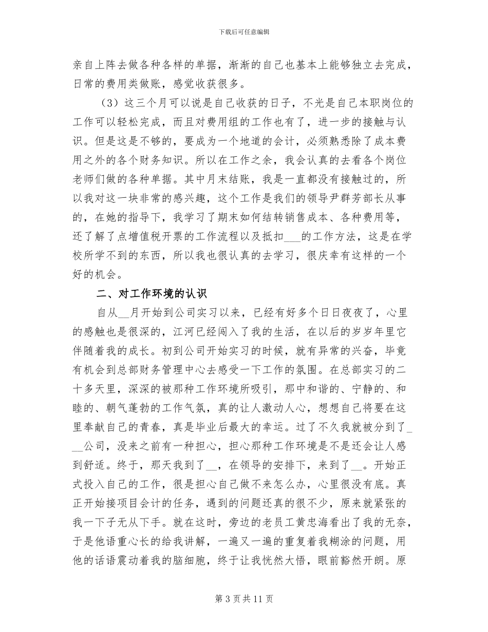 2024年会计试用期个人工作总结_第3页