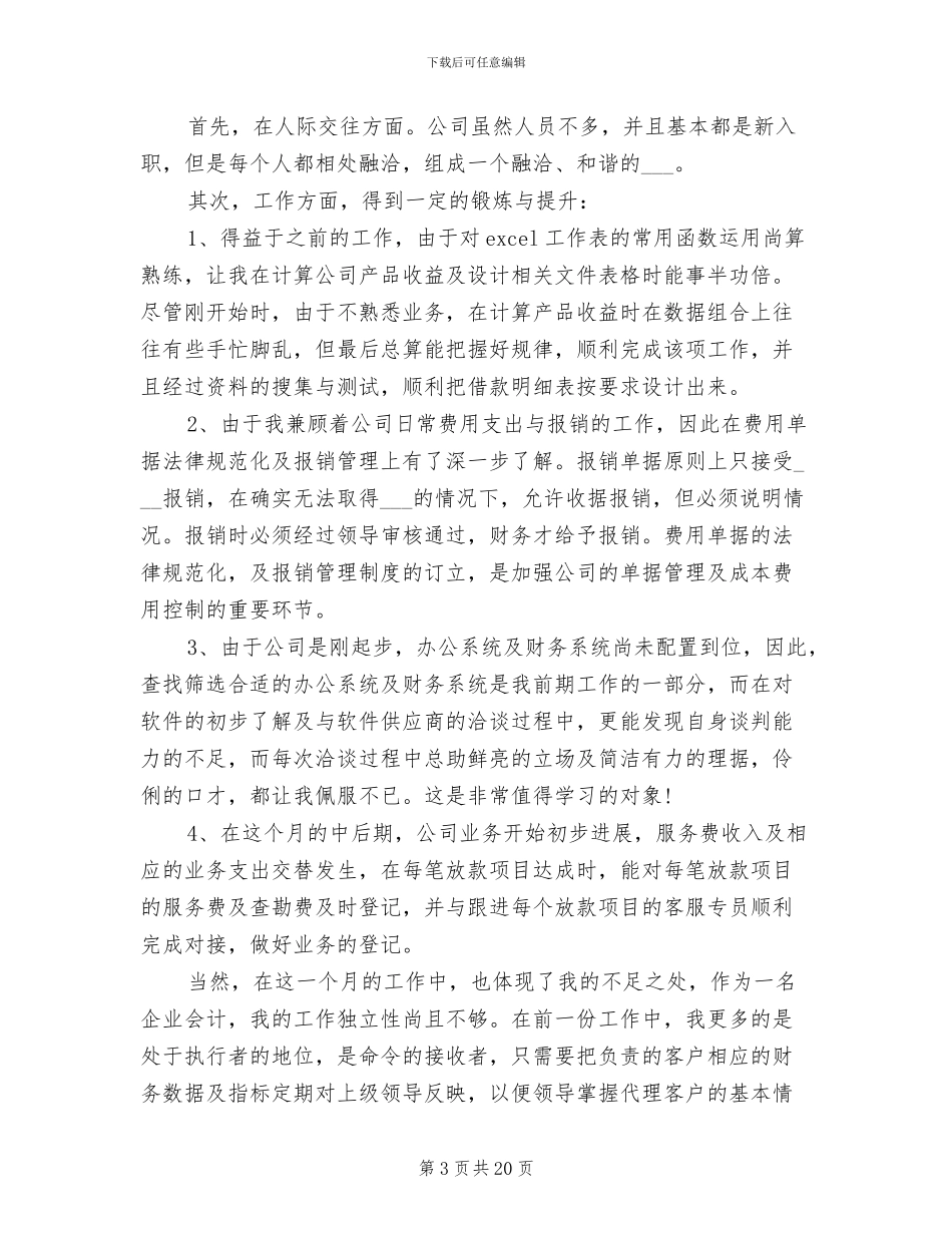 2024年会计试用期工作总结报告范文_第3页