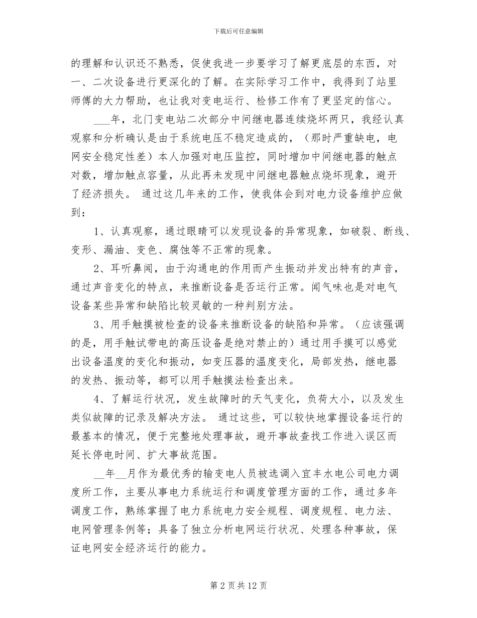 2024年供电有限责任公司技术工作总结_第2页