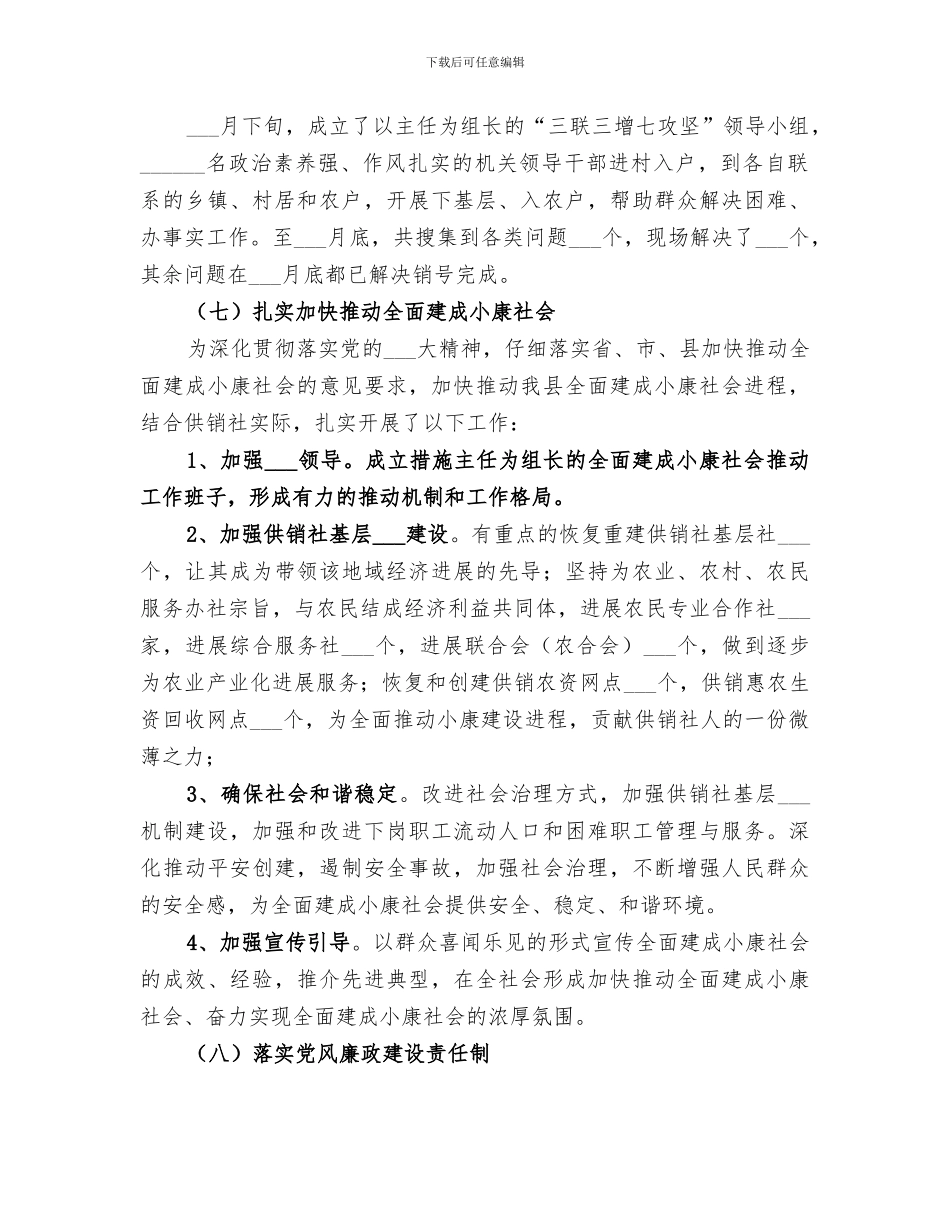 2024年供销联社工作总结_第3页