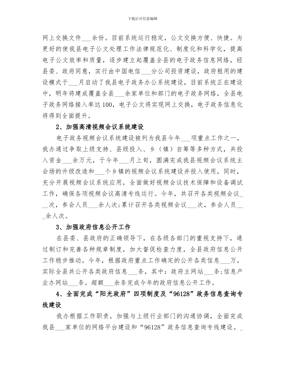 2024年信息产业办工作总结_第2页