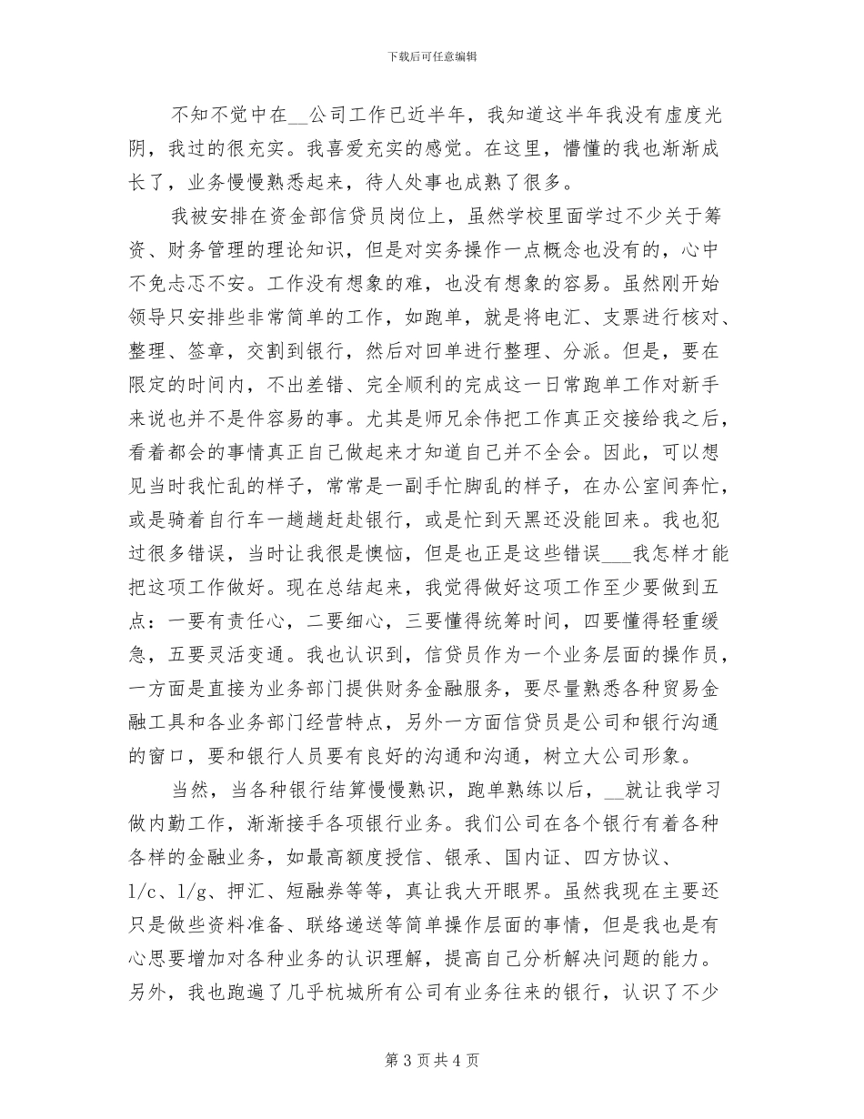 2024年信贷员试用期工作总结范文_第3页