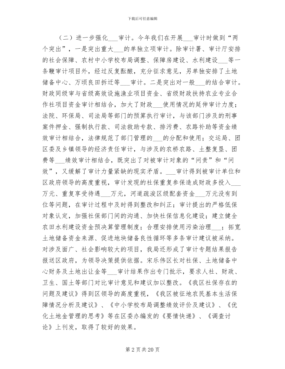 2024年全区审计工作总结_第2页