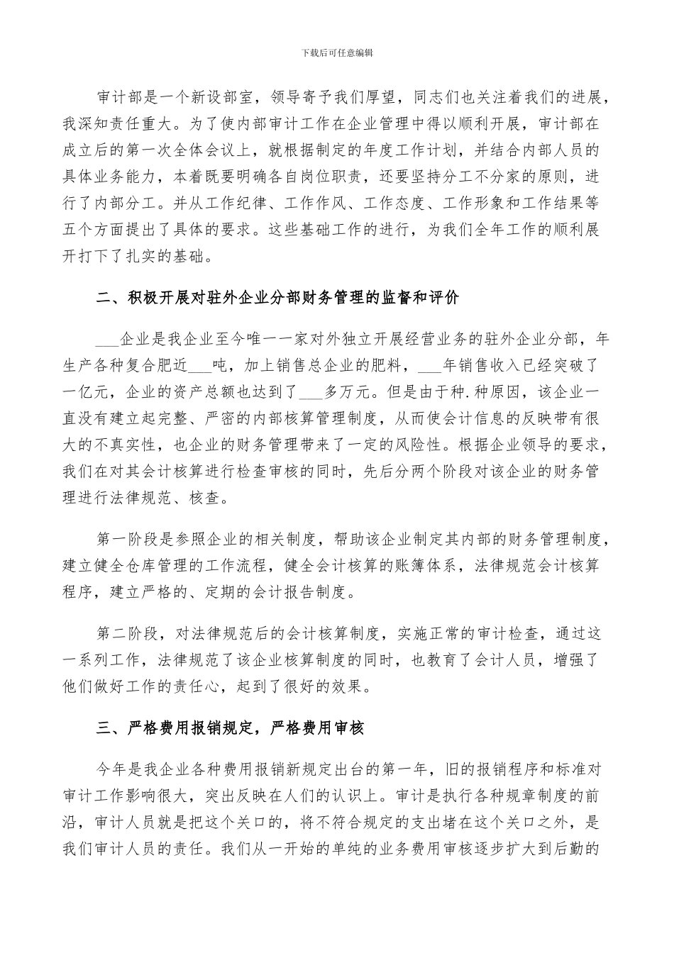 2024年公司内部审计年终工作总结范文_第3页