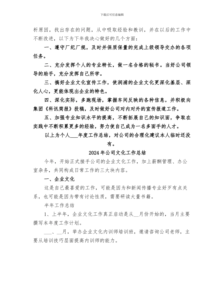 2024年公司文化宣传工作个人总结_第2页