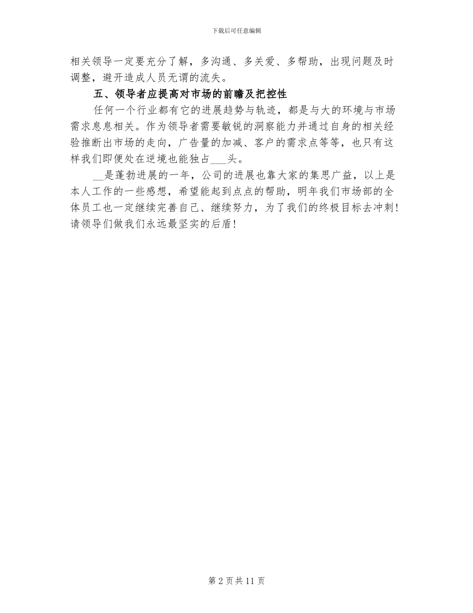 2024年公司销售总监个人工作总结_第2页