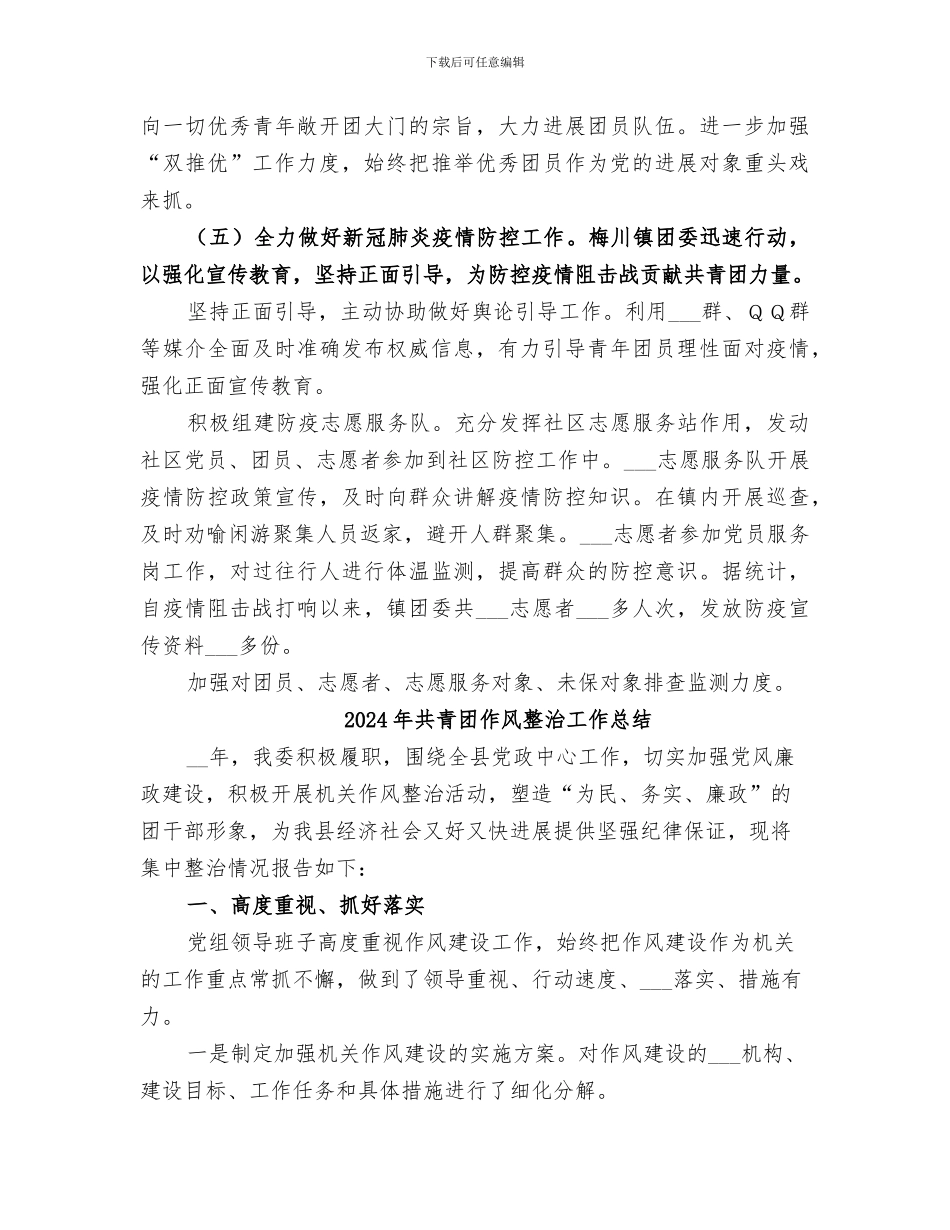 2024年共青团乡镇委员会工作总结_第2页