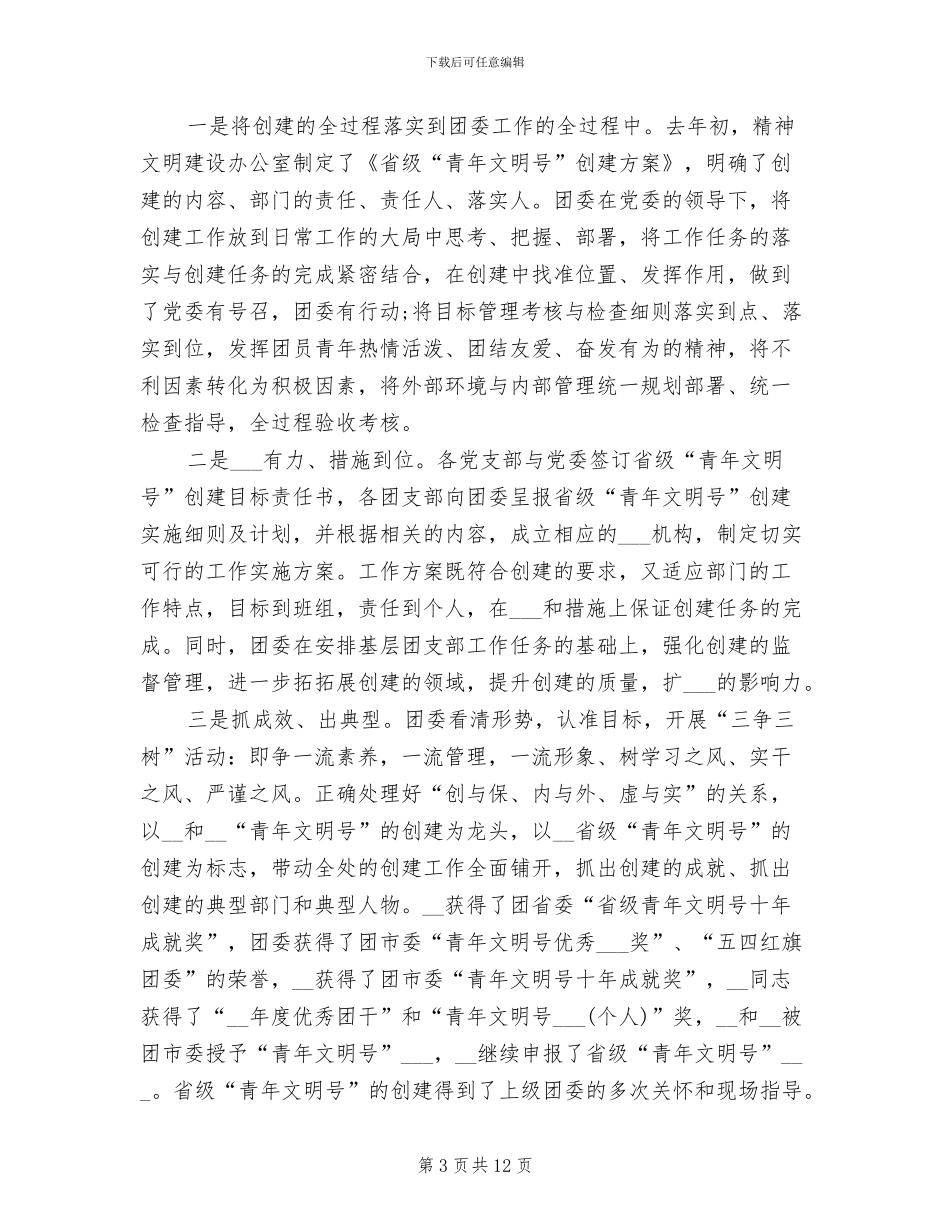 2024年共青团团委年度个人工作总结_第3页