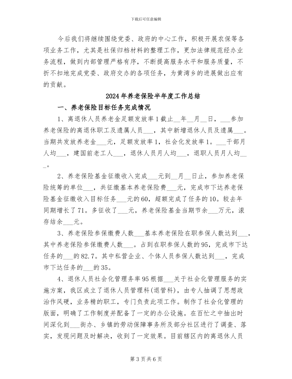 2024年养老保险个人总结报告_第3页