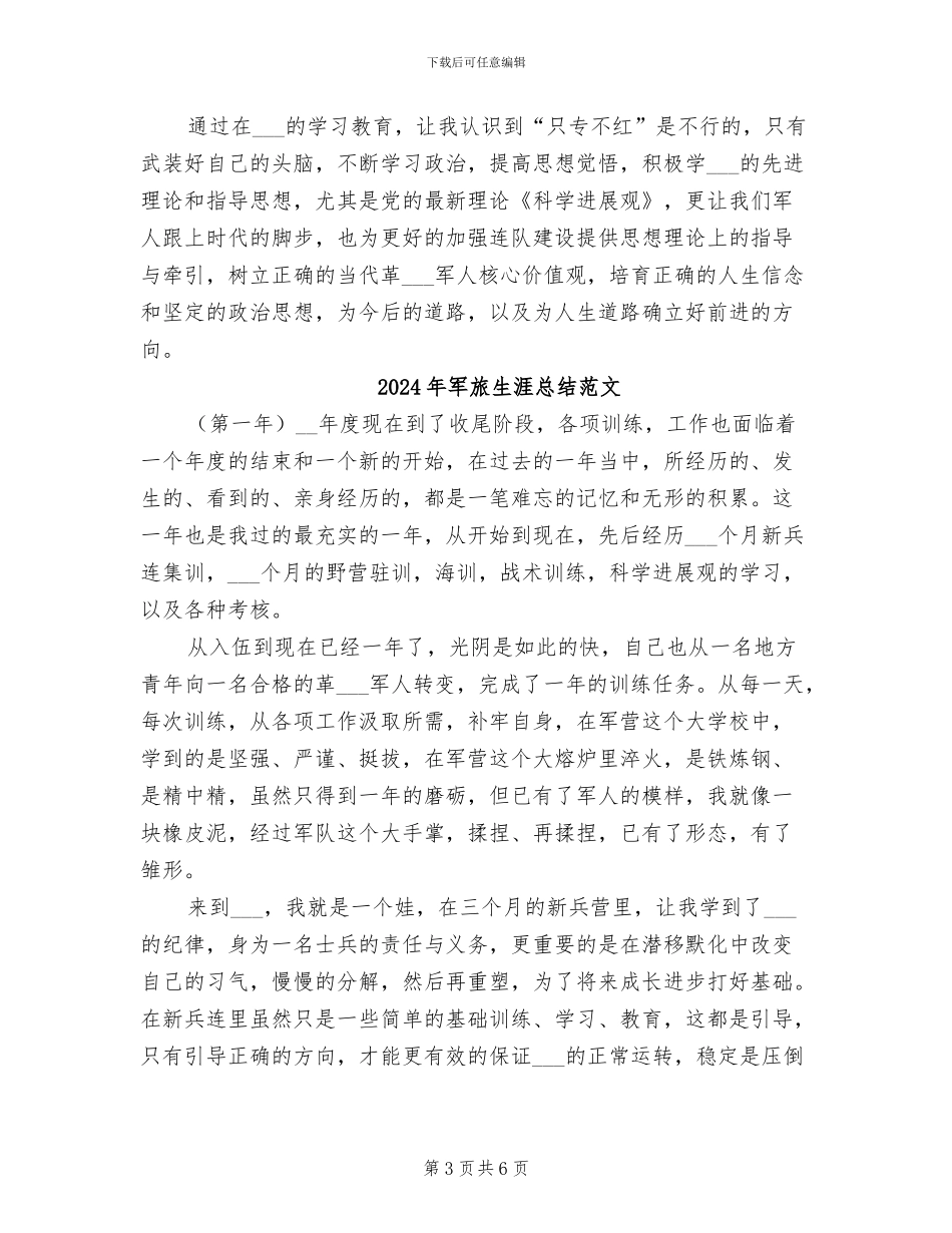 2024年军旅生涯总结_第3页