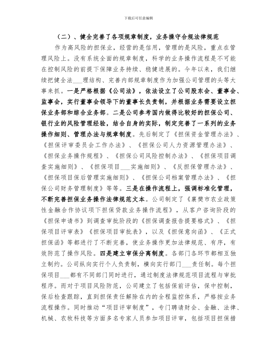 2024年农业信用担保公司年度总结_第3页