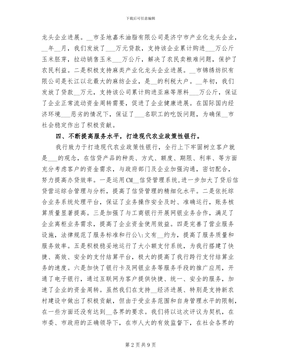 2024年农业银行工作总结范文_第2页