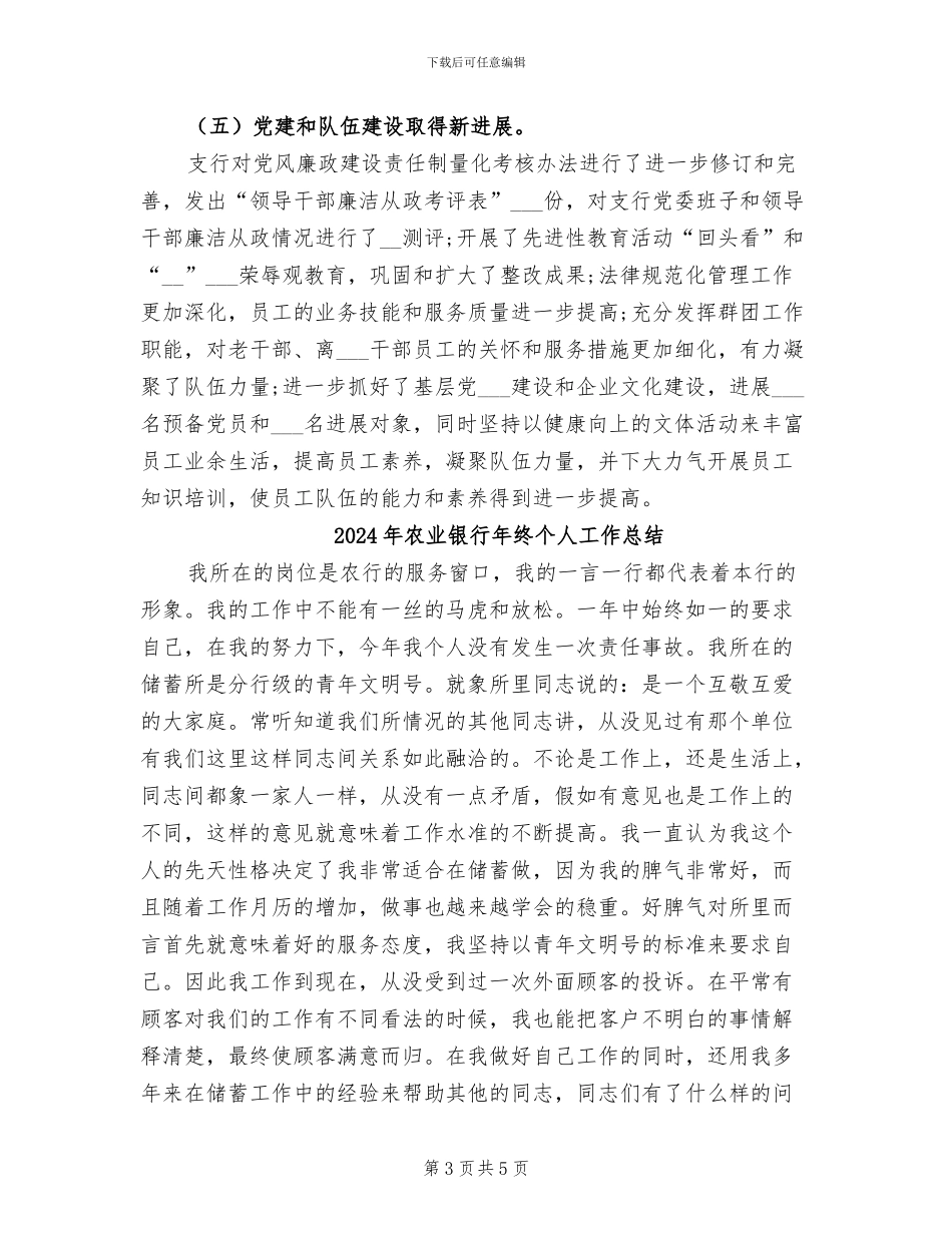 2024年农业银行年度工作总结_第3页