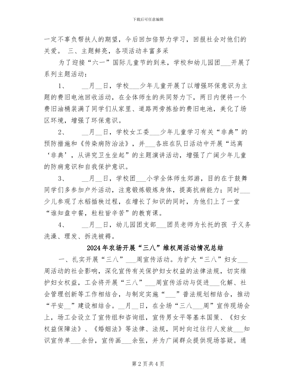 2024年农场庆六一活动总结_第2页