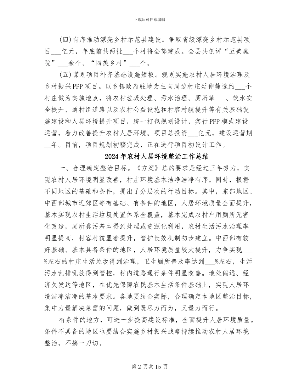 2024年农村人居环境整治工作亮点总结_第2页