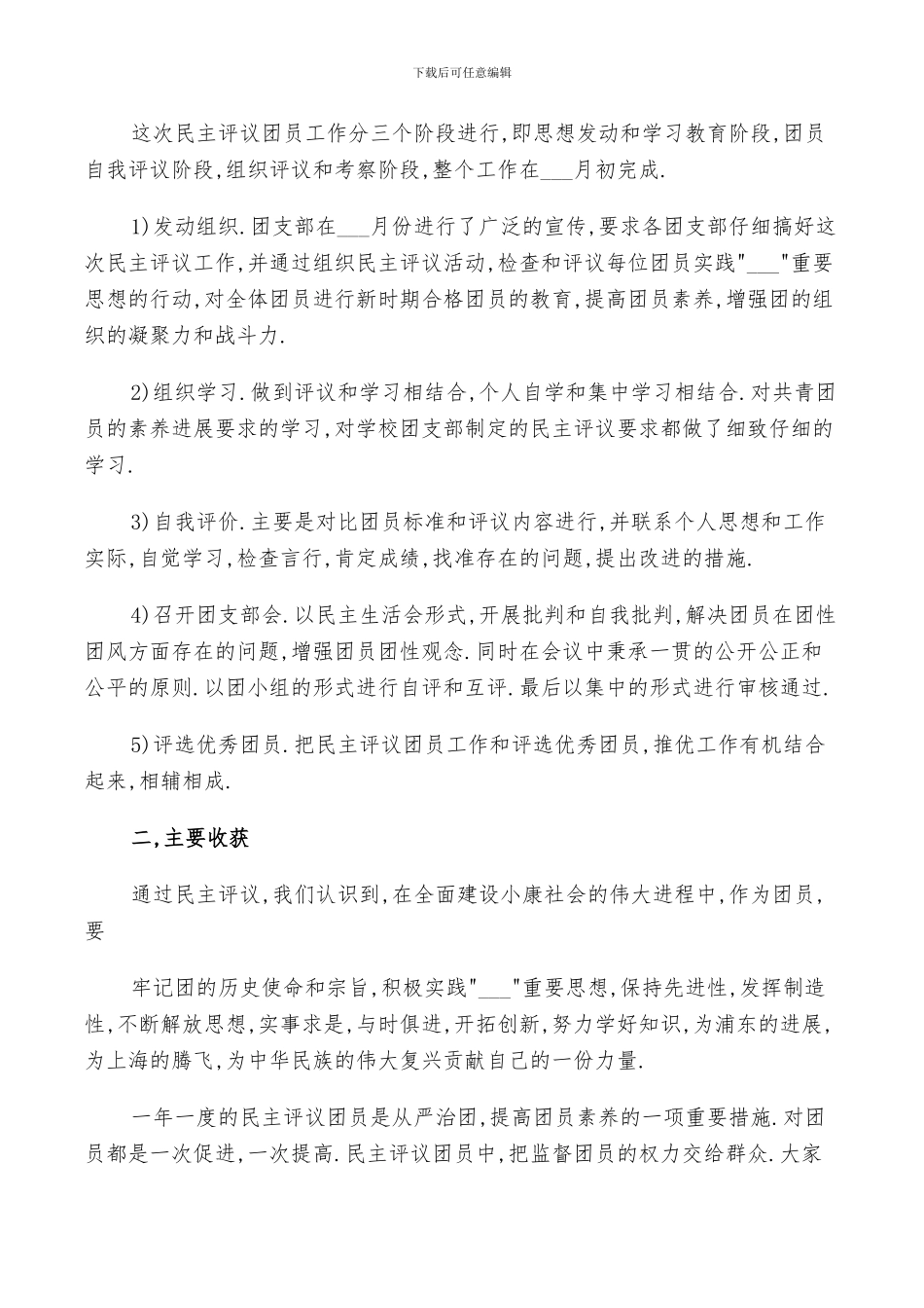 2024年农村团员评议工作总结_第3页