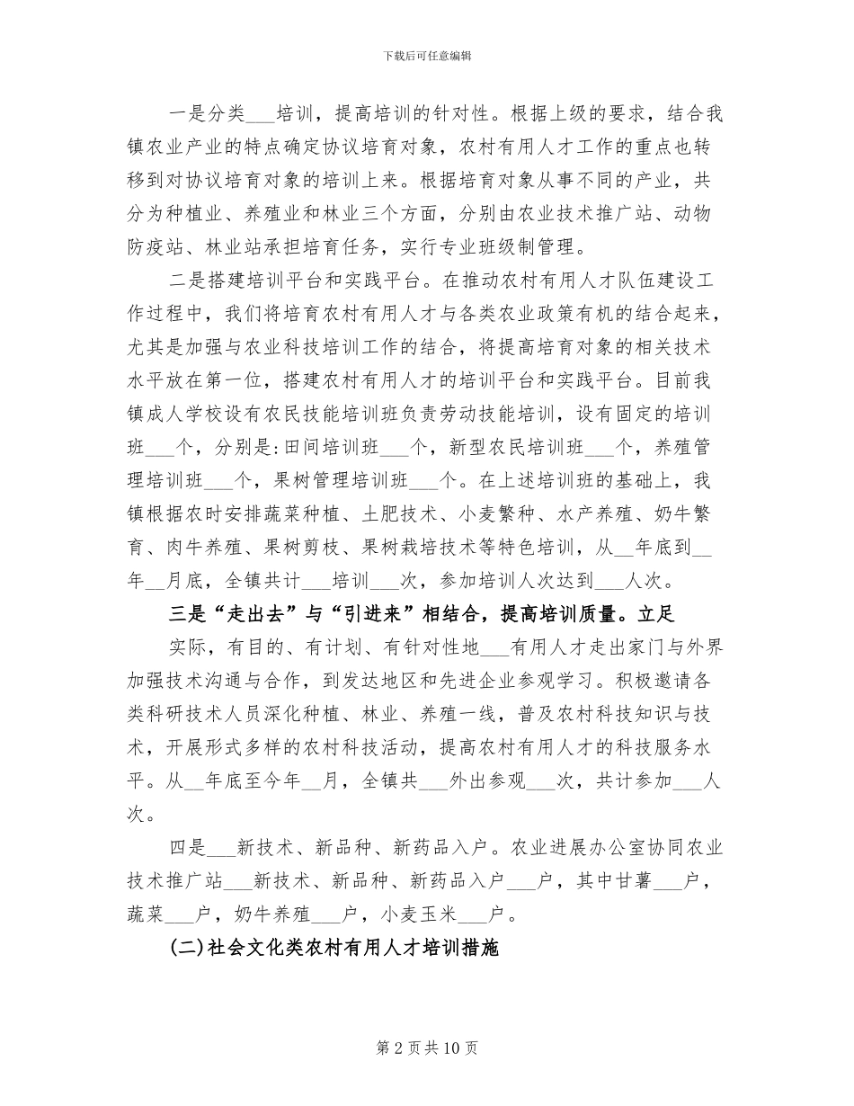 2024年农村实用人才工作总结_第2页