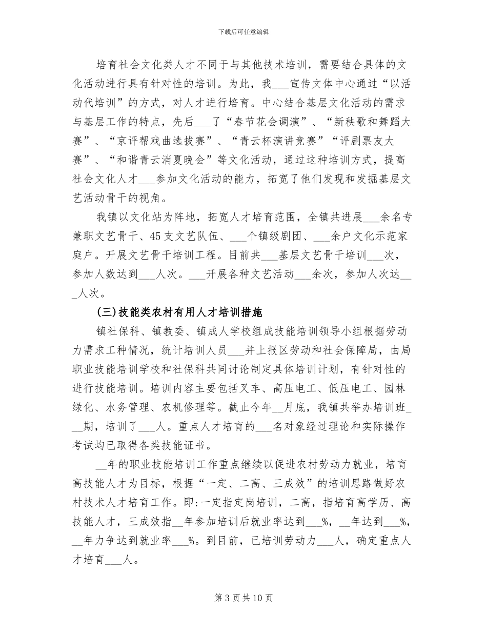 2024年农村实用人才工作总结_第3页